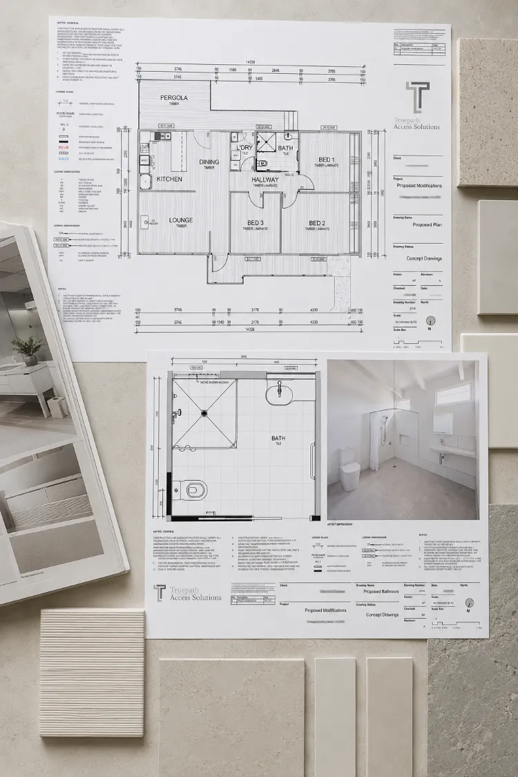 Home modification drawings