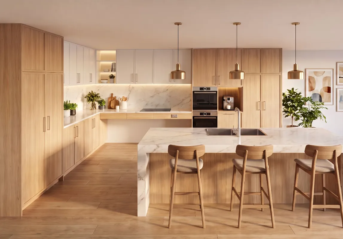 Accessible kitchen interior