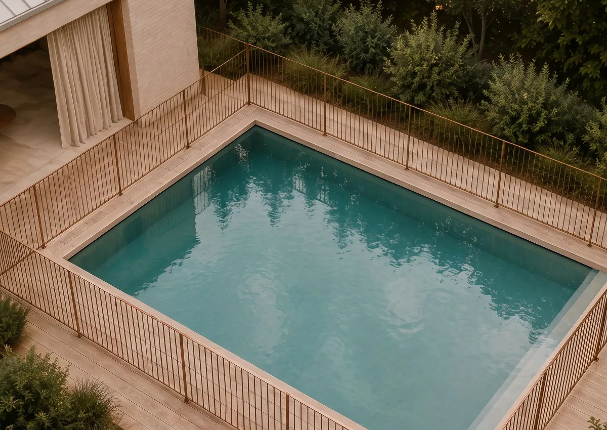 Swimming pool tile detail