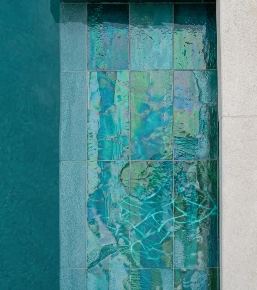 Swimming pool tile detail