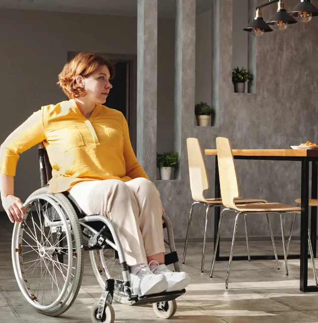person in a wheelchair
